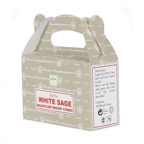 Cônes Percés Satya Dhoop x24 - Sauge Blanche
