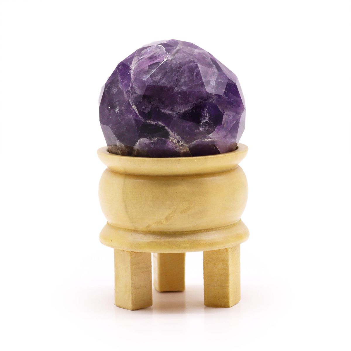 Bola Curativa de Pedras Preciosas e suporte - Quartzo rosa