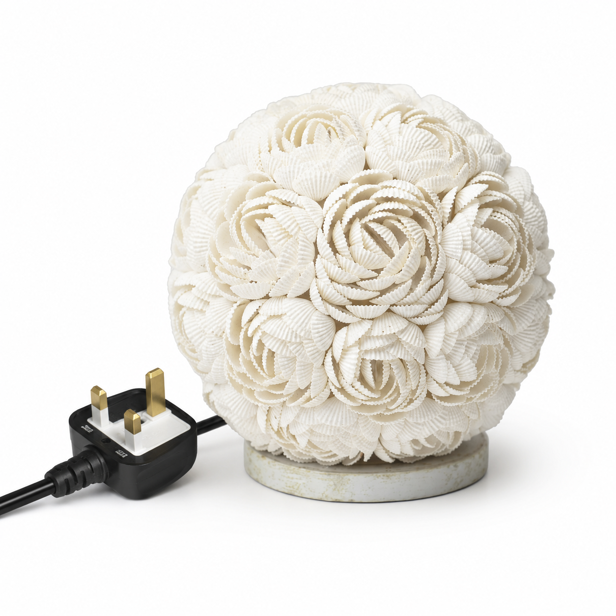 Boho Sea Shell Lamp - Rose Globe - 15cm (UK)