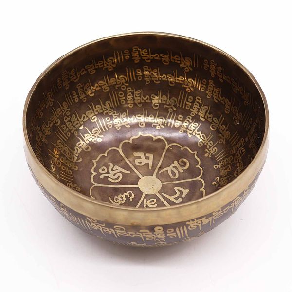 Bol Gravé de Guérison Tibétain - 16cm - Mantra