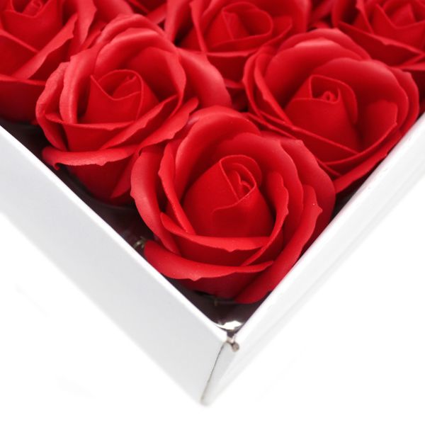 Roses de Savon  pour Bouquet- Medium/Rouges