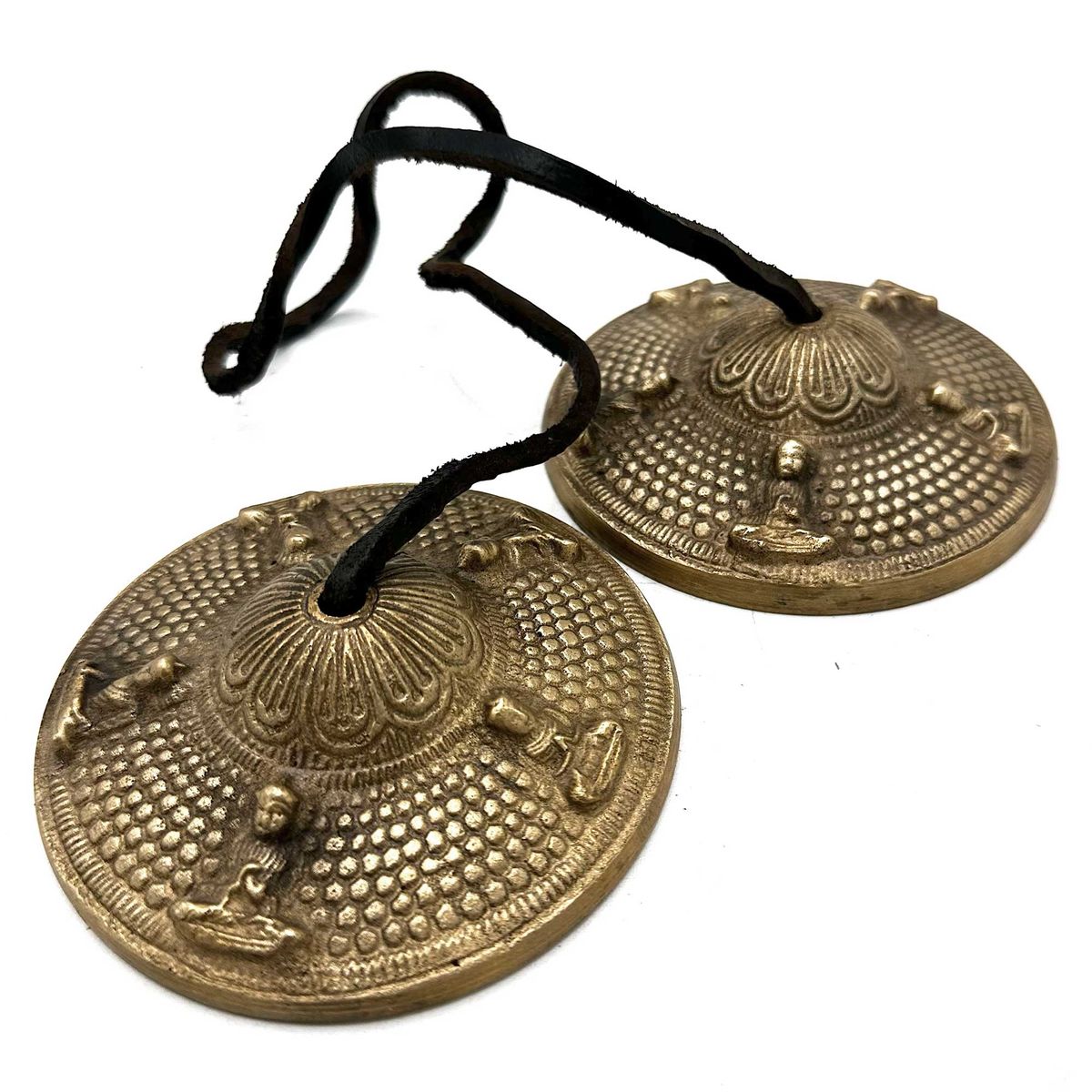 Tingsha tibetana - Cinco Budas - aproximadamente 9,5 cm
