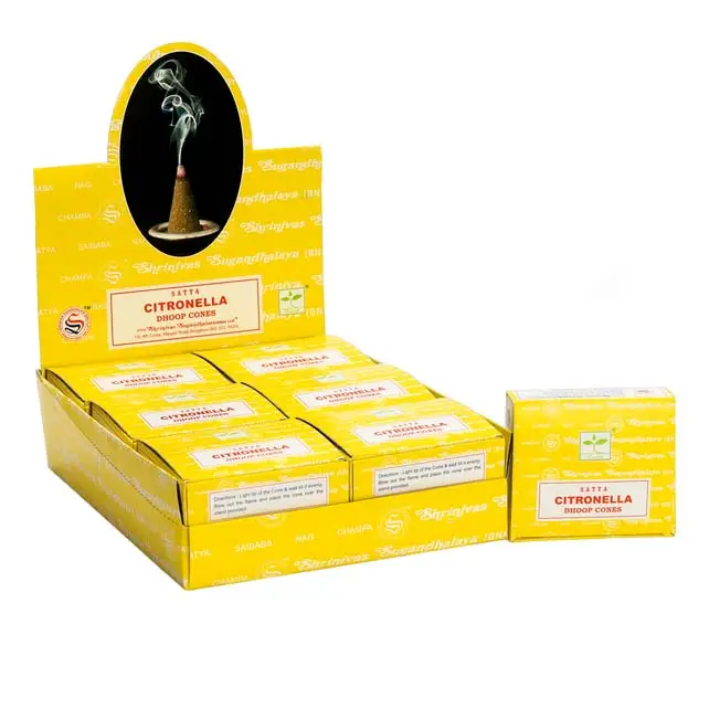 Citronella Dhoop Cones — Incense · GlowDuty apothecary