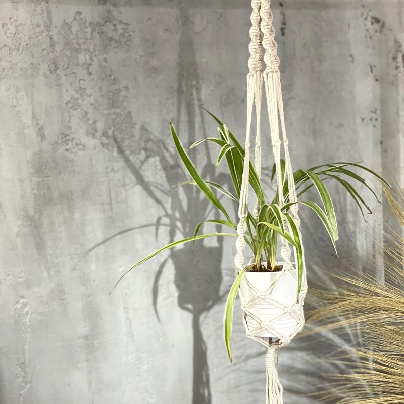 Suspension Macramé pour Plantes - Pot Large - Extra long