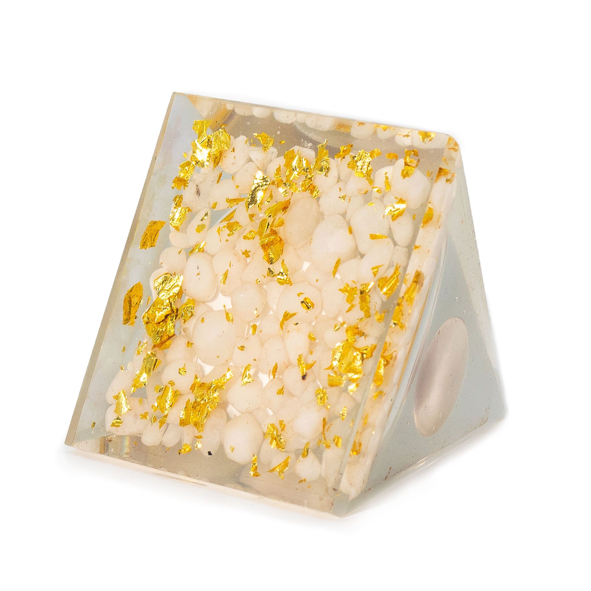 Pirâmides de Orgonite Médias - Esfera de Quartzo Flutuante – Pedaços de Quartzo