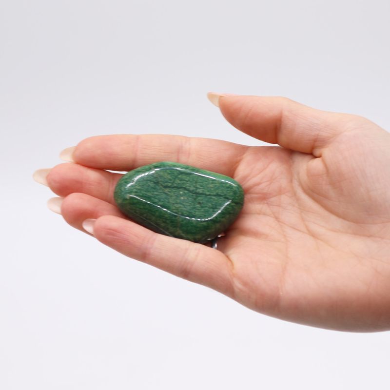 African Gemstone Quartz - Green - Size 8 - 30mm (KG)