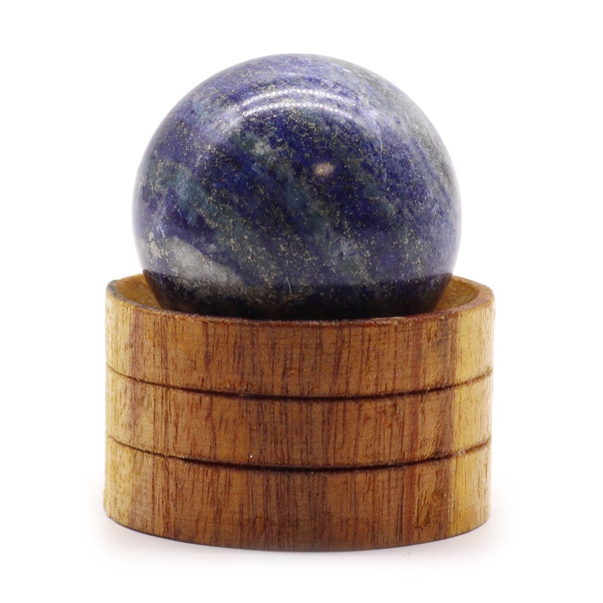 Esfera de cristal de 40 mm - Lapislázuli afegão com suporte