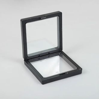 Moldura flutuante 3D pequena 7x7 cm - Preta