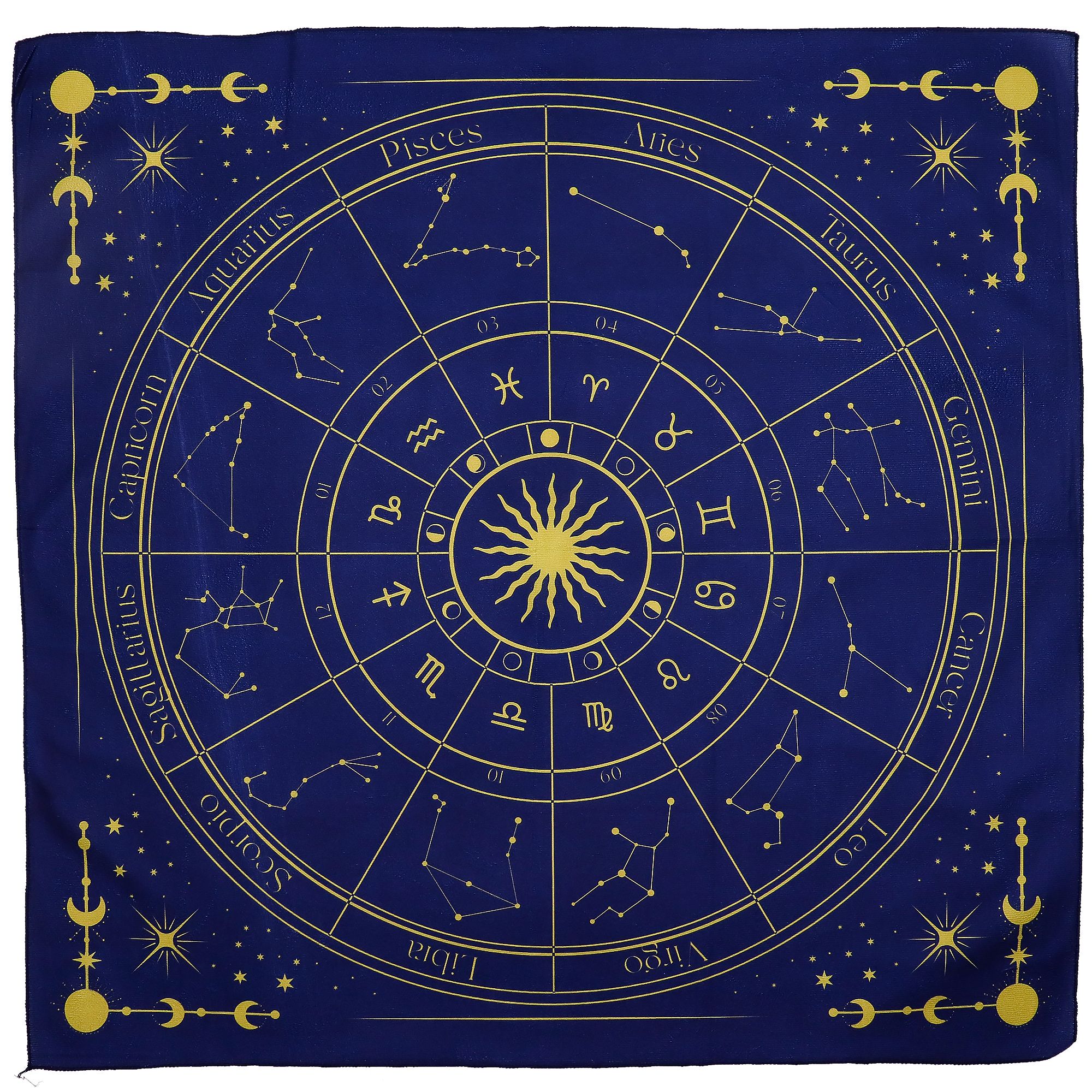 Platno za Čitanje Tarota – Zodijak (75 x 75cm)