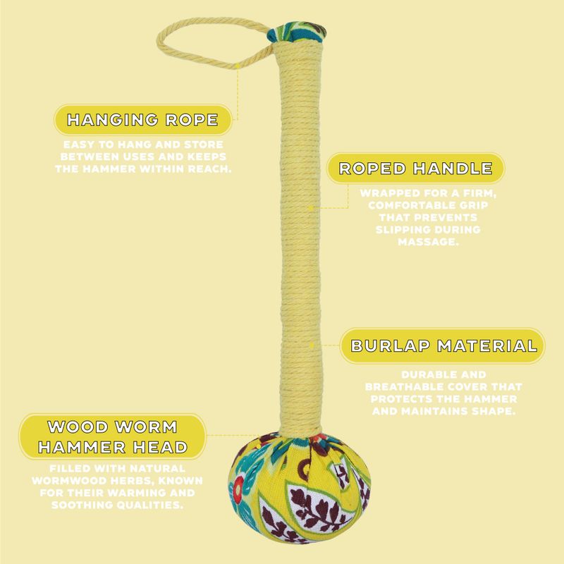 Marteau de Massage à l’Armoise – Citron