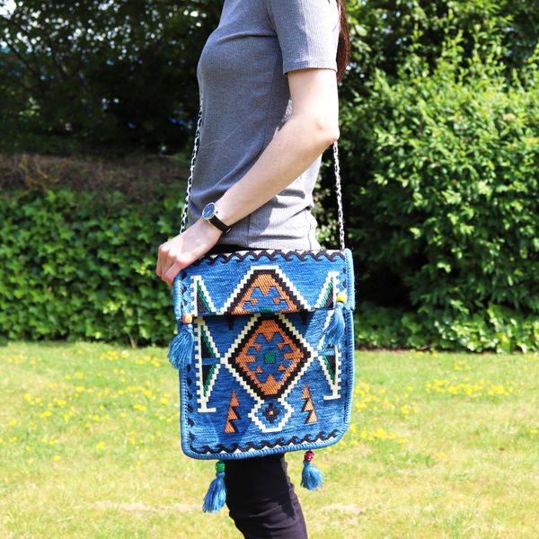 Sac Kilim - Bleu