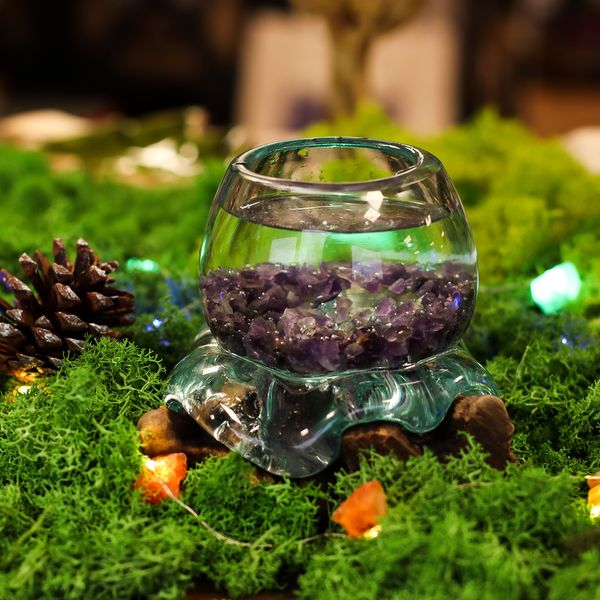 Vidro Derretido em Madeira