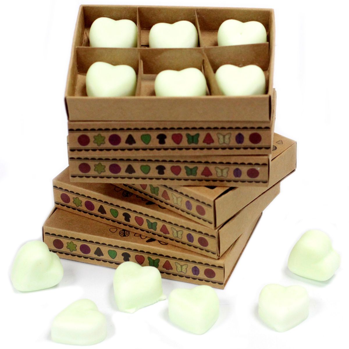 Caixa de 6 velas de soja - Maçã com especiarias