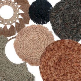 Conjunto de seis quadros naturais - Coleção Kribo