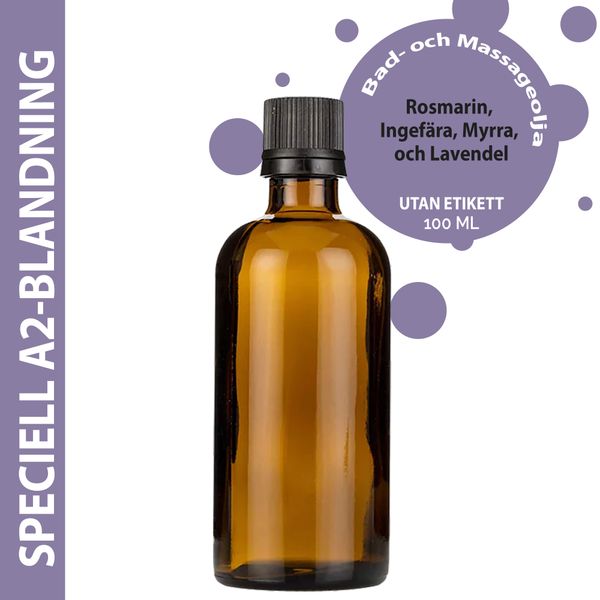 Speciell A2-Blandning Massageolja - 100ml - Utan Etikett