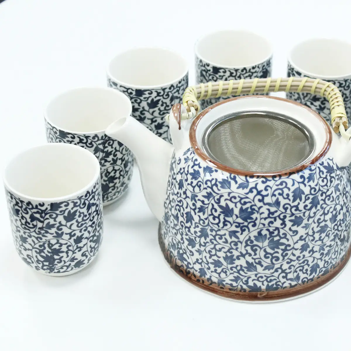 Herbal Teapot Set - Blue Pattern — Tea · GlowDuty apothecary