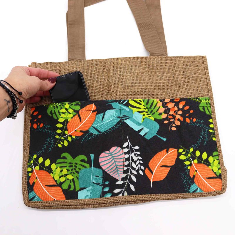 Пазарска чанта Tropical Market - (3 различни дизайна) - 40x30x9 см