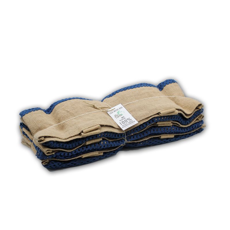 Sac filet pur jute doux et filet en coton - Jean's