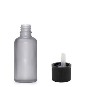 Sticlă Mată Gri Cu Capac și Picurător de Siguranță pentru Copii, 10ml