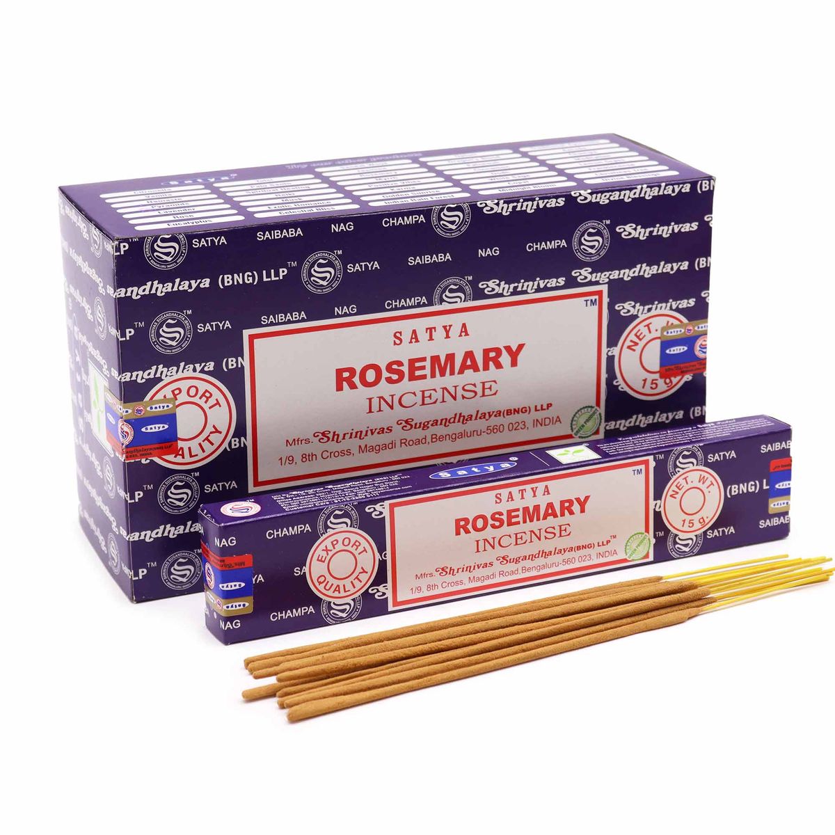 Bastões de incenso Satya 15 g - Alecrim