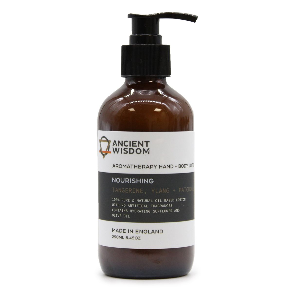 Loção para mãos e corpo de tangerina, ylang-ylang e patchouli 250 ml