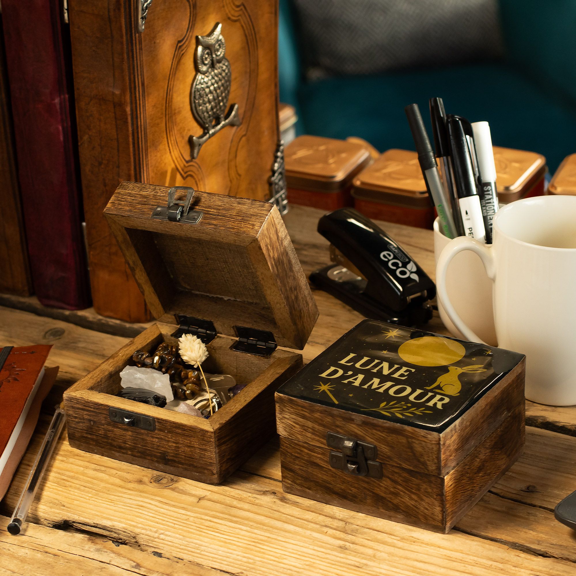 Liten Emaljerad Ask - Lune D'Amore