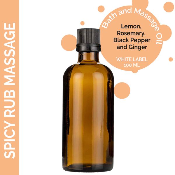 Spicy Rub Massage Oil - 100ml - White Label