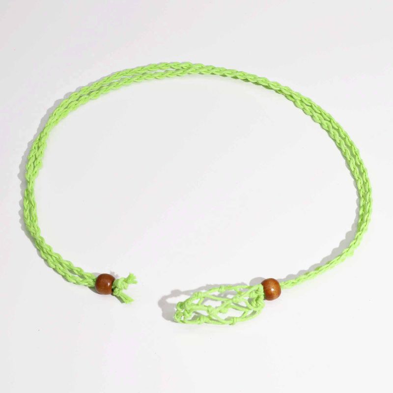 Collier à cordon pour pierre précieuse 45 cm/18 pouces - Vert