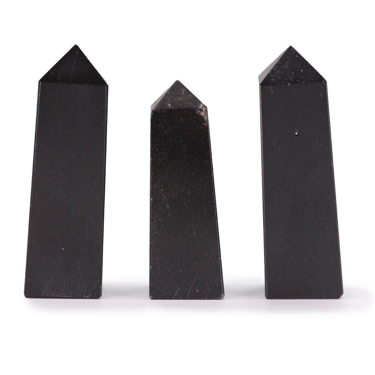 Pontas de obelisco de pedras preciosas com perto de 5 cm - Turmalina