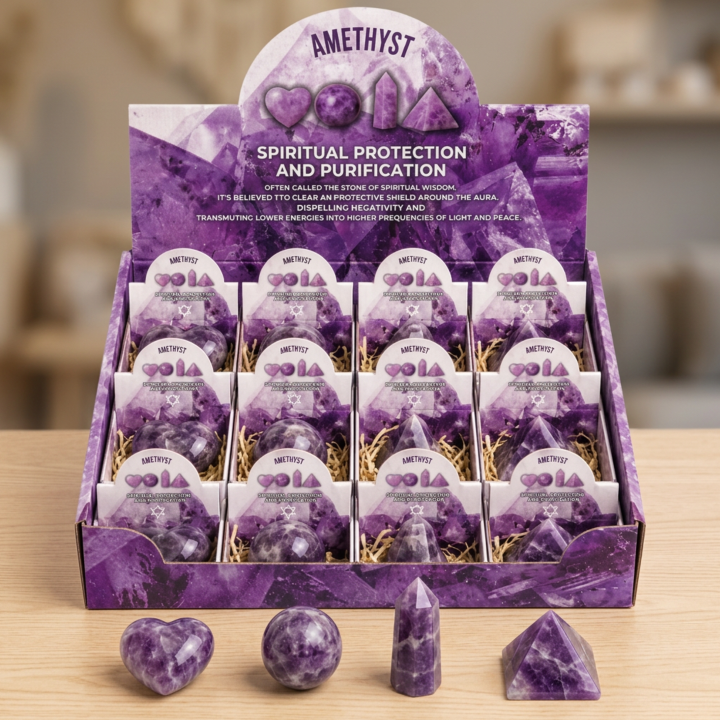 Piedras preciosas surtidas listas para venta al por menor.
