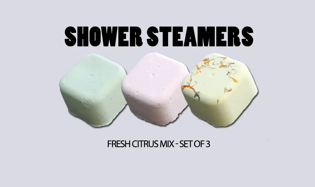 Shower Steamer Set (80g) - Fresh Citrus Mix — Bath · GlowDuty apothecary