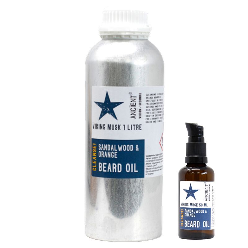 Huile Barbe 1 Litre - Musk Viking - Nettoie !