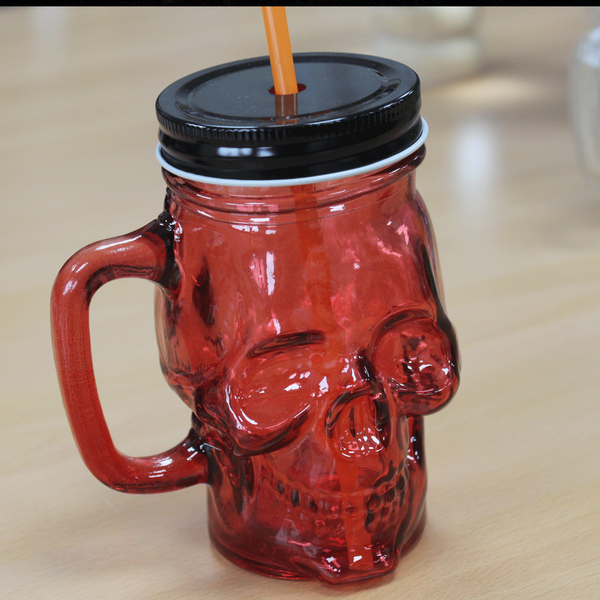 Funky Mason Jar with Straws