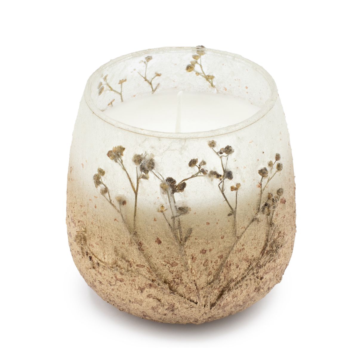 Velas em tarros de vidro