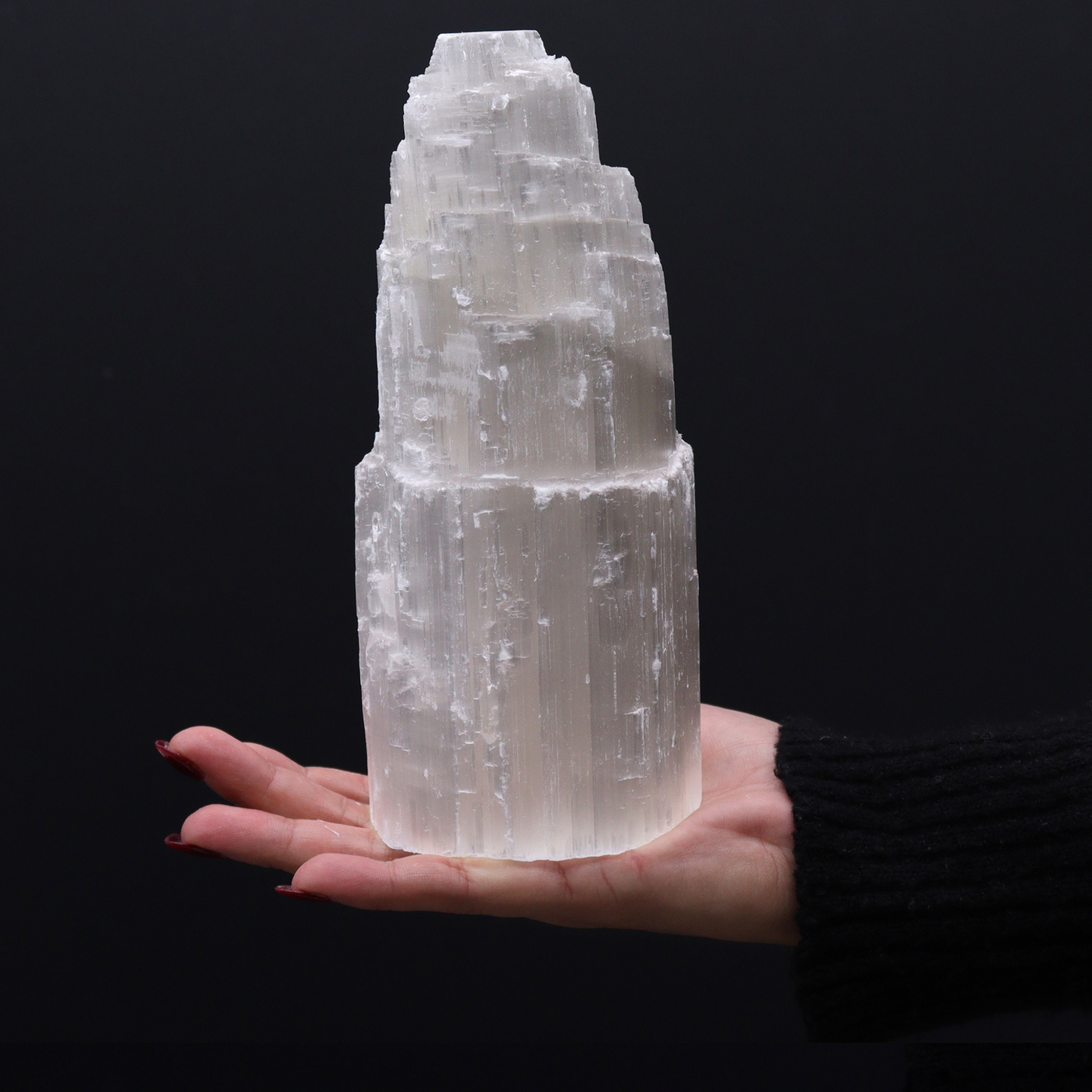 Selenite Tower Lamps