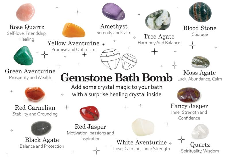 Bombe de Bain Rubi avec Gemme - Blanc et Violet