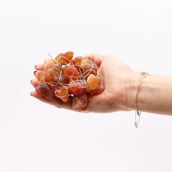 Lumières de charme de pierres précieuses - Jade orange