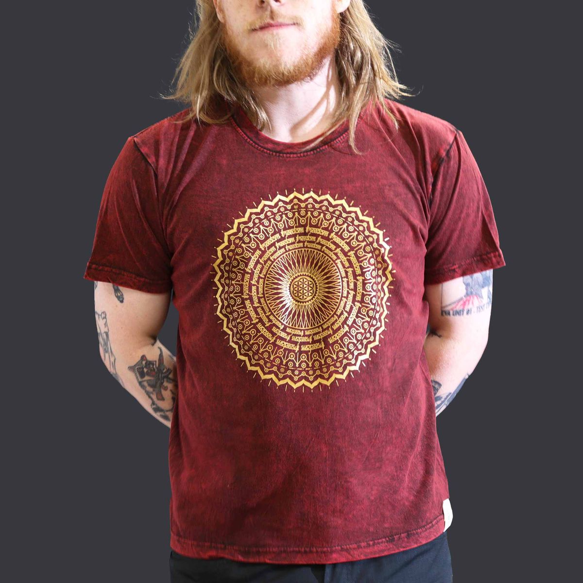 Camiseta Nomad Sari Grande - Mandala - Marrom