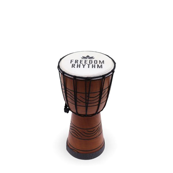 Tambor Pro Djembe Pequeno "Freedom Rhythm" – Som Agudo – 30 cm