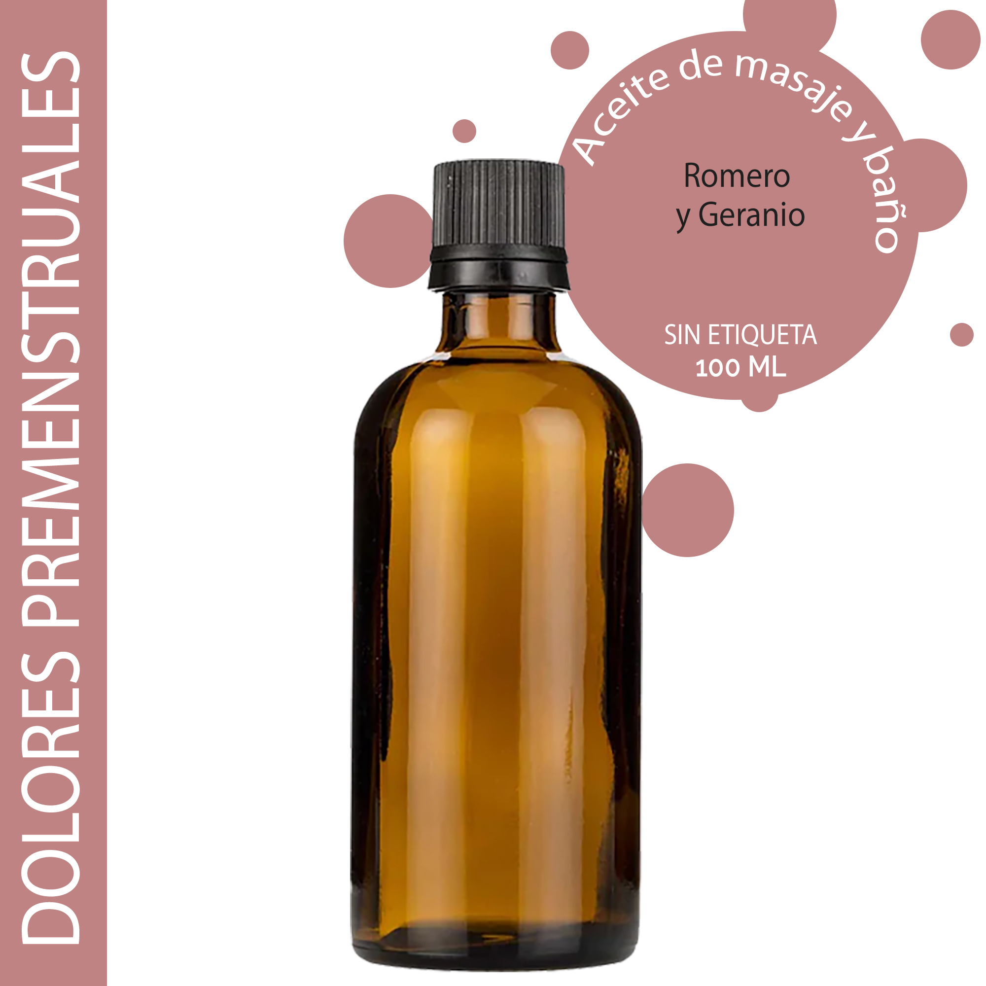 Aceite de Masaje - Dolores Premestruales 100ml - Sin etiquetar