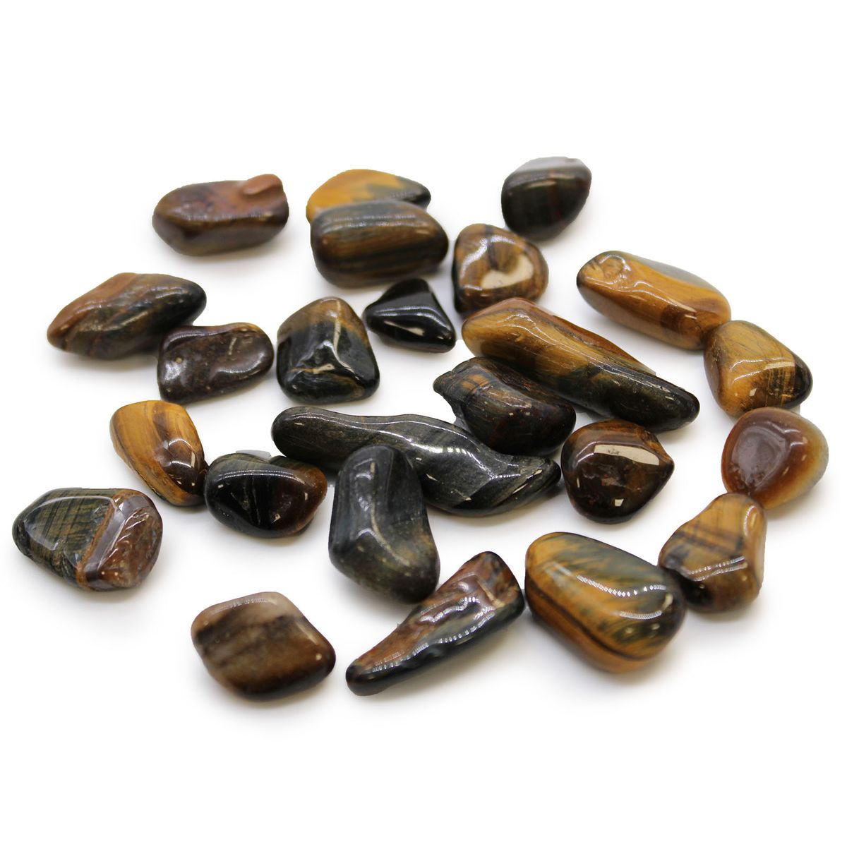 Pequenas pedras africanas - Olho de tigre - Varigadas