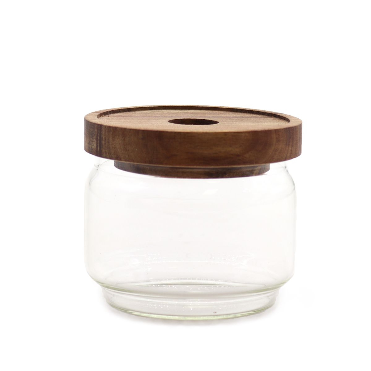 Frasco de vidro de bambu Cottage - 7 cm