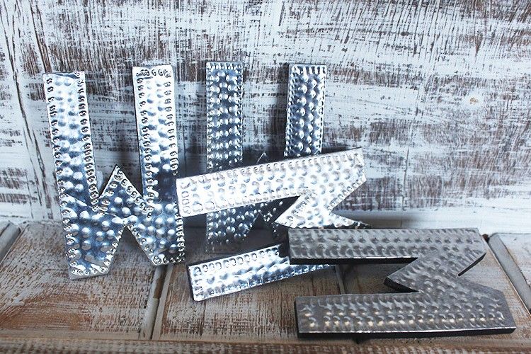 Petites Lettres en aluminium - M