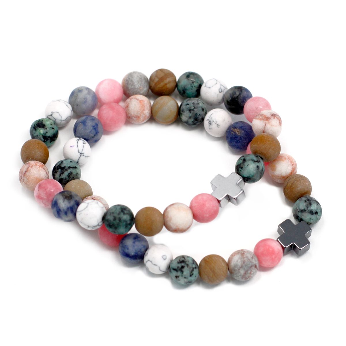2 Pulseiras com Pedras Preciosas - Harmonia