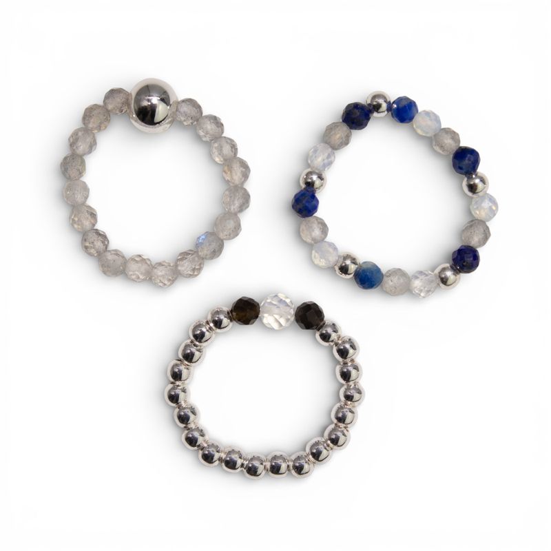 Ring Sets Nymph Spirit Gemstone - Northern Lights