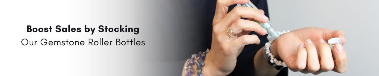 Gemstone Essential Oil Roller Bottles