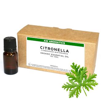 Ulei Esențial Bio Citronella 10 ml -  Fără Etichetă