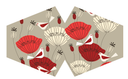 Reusable Fashion Face Mask - Oriental Poppies Adult
