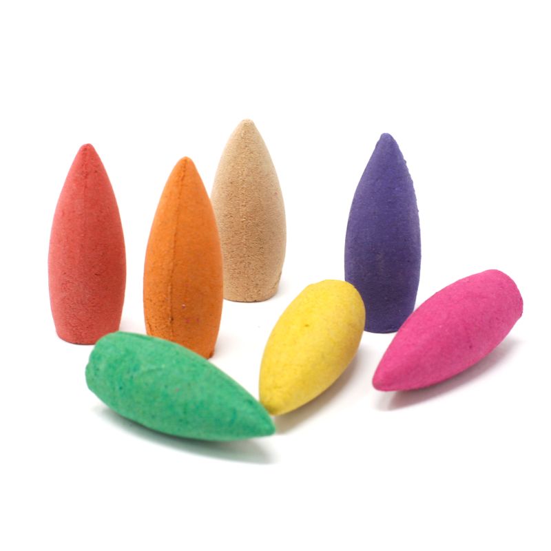 Longs Cônes d'Encens pour Fontaine - Assortiment de Senteur - 30 mins de Combustion