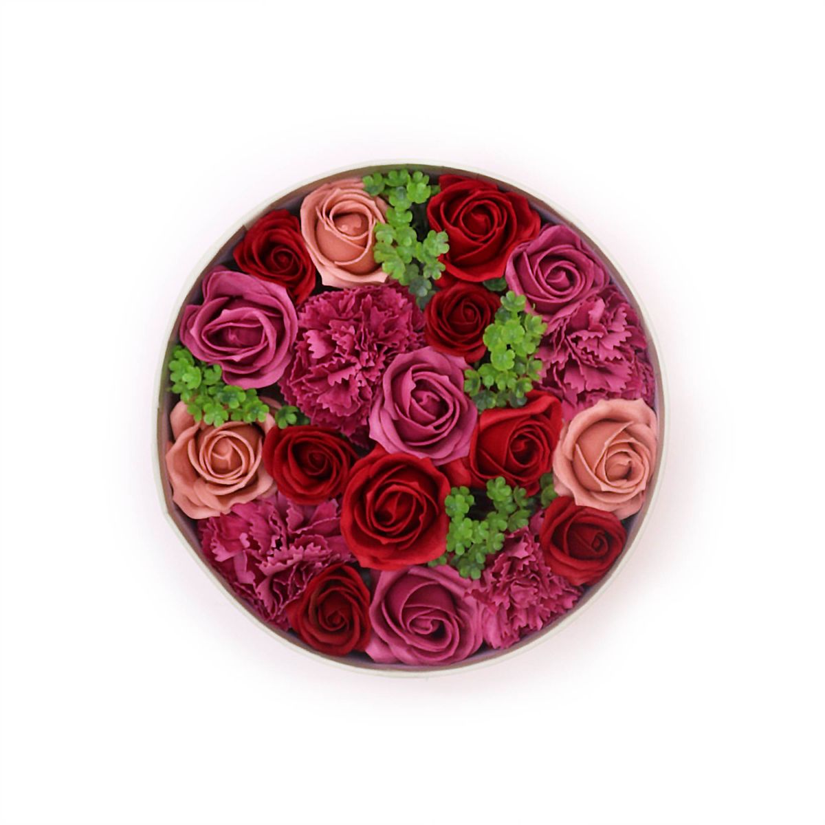 Caixa redonda - Rosas vintage